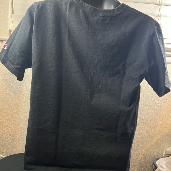 Champion Men's Black Tee with Logo - Picture 2 of 3